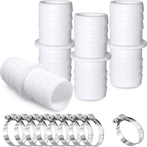 KLVGTIFS PURaccord de Tuyau - 32 mm vers 32 mm - 4Pcs - Colliers de Serrage - Couleurs multipl (1/4)