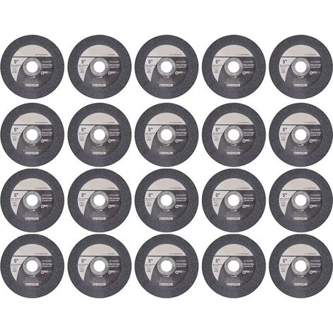 Disque à tronçonner pour meuleuse d'angle, disque à tronçonner, métal ultra-fin, outils en acier inoxydable, diamètre extérieur 125 mm, diamètre intérieur 22 mm, lot de 20. (1/5)