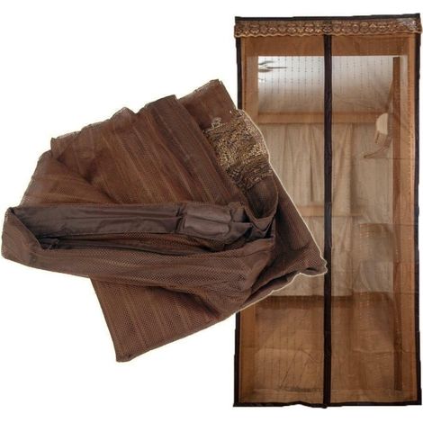 Moustiquaire de fenêtre magnétique 145x240 cm – Installation facile – Éloigne les insectes volants – Pour portes et fenêtres
