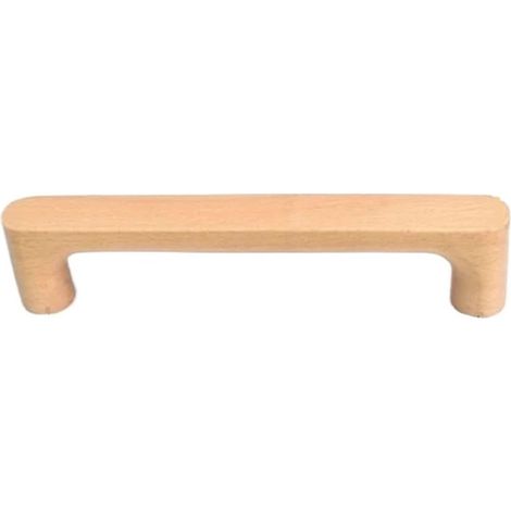 Poignée de meuble nordique en bois, porte cuisine bois massif (1/4)