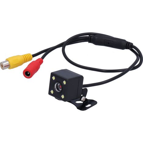 Caméra de recul voiture 140° 4 LED HD vision nocturne montage plaque d'immatriculation universel 12V (1/5)