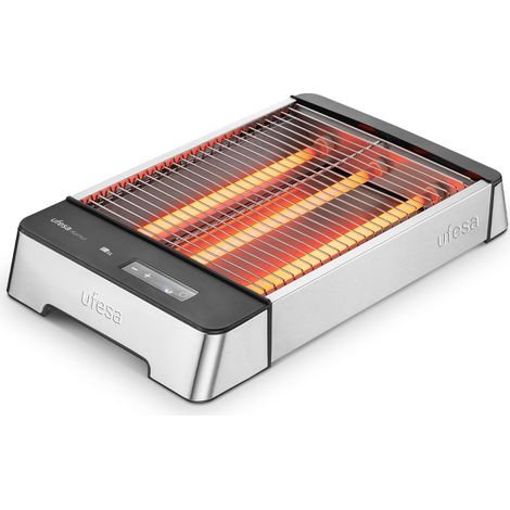 Grille-Pain Plat Kamut, 1000W, 3 Résistances, Grille-Pain Horizontal, Acier Inoxydable, Taille XL pour 4 Tranches, 6 Niveaux, Écran Tactile, Réchauffer et Décongeler, Plateau Ramasse-Miettes (1/5)
