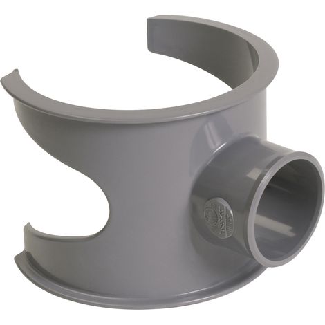 NICOLL rótula de derivación - PVC 90° para tubo de desagüe gris - Ø 100/40 mm - SL104