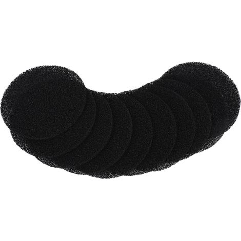 Lot de 10 mini-éponges filtrantes pour hotte de cuisine de bureau, avec filtre à charbon actif.