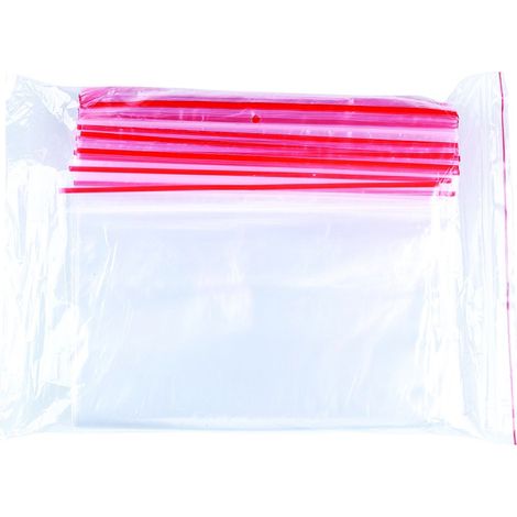 Bolsas transparentes de LDPE con cierre herm茅tico, 20x30cm, 100 unidades.