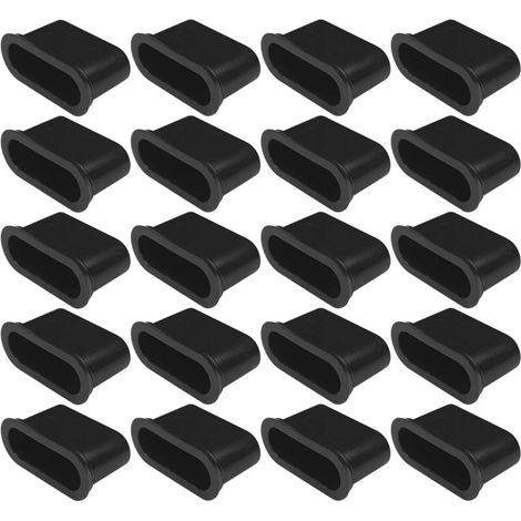 – Lot de 20 embouts supports de lattes 38mm – Plastique noir – Installation rapide – Compatible avec lattes de 38mm pour cadre bois (1/3)