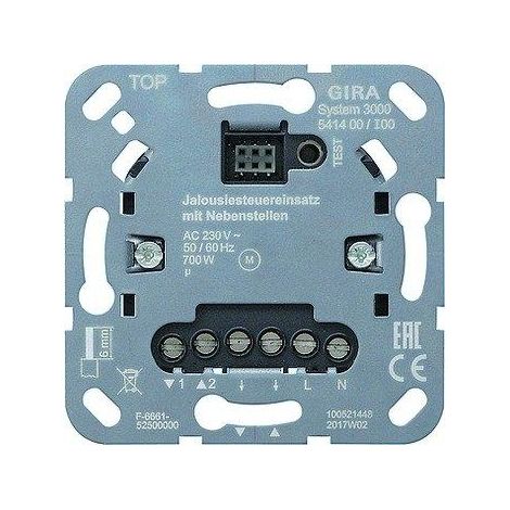 Gira S3000 Borne control persianas + ent. puls. auxiliar [541400], 5414 00