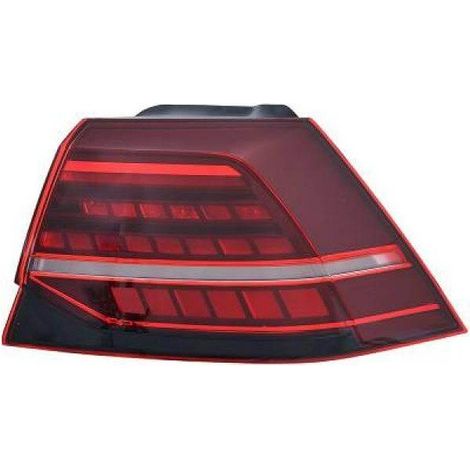 Feu arrière droit extérieur rouge foncé Led Volkswagen Golf 7 phase 2 2017-2020