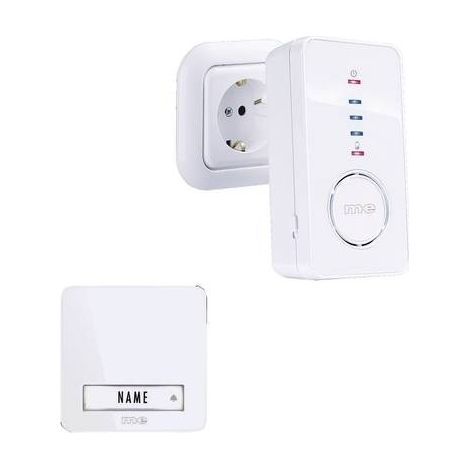 m-e modern-electronics Bell-220.3 41098 Campanello senza fili Kit completo (1/2)