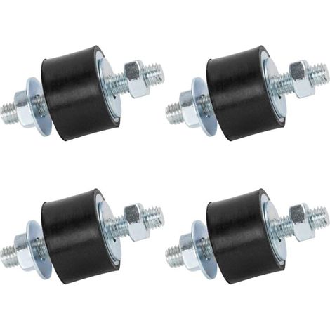 Silent Exhaust Block Male Rubber Studs Damper M8 40x30 mm 4 Pack Anti-Vibration Isolator Vibration Isolator Mount for Mini Split Heat Pumps, Air Compressors (1/4)