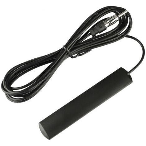 Antenne Autoradio Voiture Brise Collante Adaptateur Fiche DIN avec 3m Câble Compatible avec Auto Camion Véhicule SUV Jeep FM AM Radio Amplificateur HD Lecteur