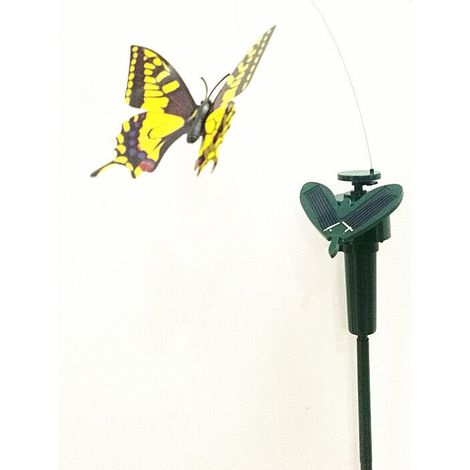 3X Piquets Papillon Fluttering Énergie Solaire Danse Jardin Pieu Decor Extérieur