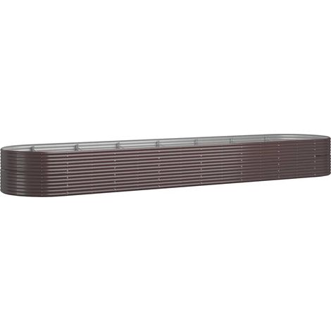 Maison Exclusive - Hochbeet Pulverbeschichteter Stahl 584x140x68