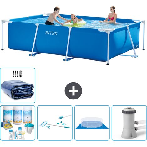 Intex Piscine Tubulaire Rectangulaire - 300x200x75 cm - 6-pièces S20056 (1/5)