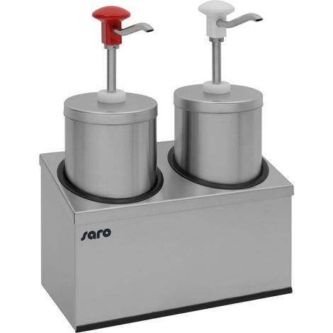 Distributeur sauce PD-005 - 2x2,25L - Dosage max 30ml - Support double - Saro