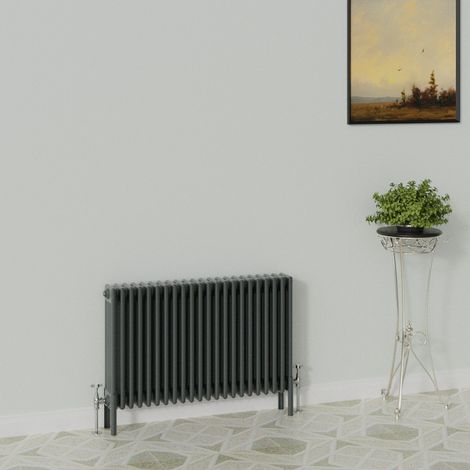 WarmeHaus Traditional Radiator 600x1010mm Anthracite 4 Column (1/5)
