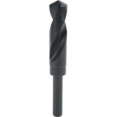 Foret Foret Hélicoïdal à Queue en Acier Haute Vitesse Foret en Acier Foret Hélicoïdal à Poignée 1/2 Foret à Queue D'angle de Bord Extérieur à 135 ° pour Bois Cuivre Plastique (22mm). (1/4)