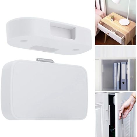 Serrure intelligente d'armoire Bluetooth - Verrouillage invisible sans clé APP déverrouillage à distance pour la sécurité des fichiers/garde-robe/armoire à chaussures/bote (1/4)