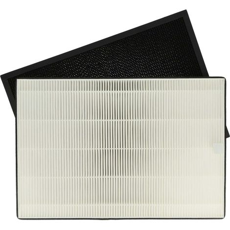 vhbw 2-teiliges Filter-Set kompatibel mit Ideal AP35H, AP35 Luftreiniger - HEPA-Filter, Aktivkohlefilter