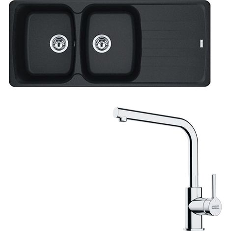 Pack évier Antea Fragranit onyx 1160 x 500 x 210 mm + mitigeur Lina L - Franke (1/5)