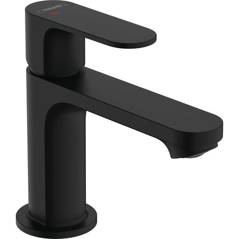 Robinet de lavabo avec vidage à tirette, robinet de salle de bain avec hauteur de bec 84 mm, mitigeur de lavabo économiseur d'eau (1/5)