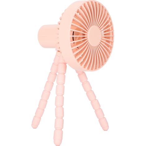 Dreibeinventilator, dreieckiger Ständer, USB-Ladefunktion, tragbarer Mini-Tischventilator für den Innen- und Außenbereich (1/5)