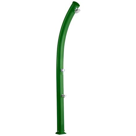Doccia solare in alluminio Jolly 520 Arkema 23 Lt con rubinetto lavapiedi Verde (1/5)