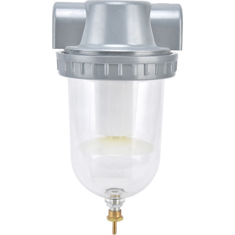 Luftkompressorfilter mit Wasser- und Ölabscheider, transparentem Behälter, hohe Filtrationsgenauigkeit 0,63 MPa QSL-20 G3/4 (1/5)