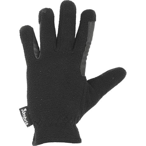 Guanti invernali in pile Fleece per equitazione con inserti in similpelle: M, Grigio (1/3)