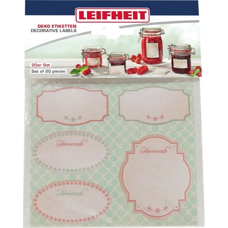 Etiquetas decorativas Leifheit 3217 pastel vintage papel