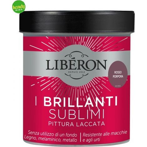 Pittura Laccata Liberon I Brillanti SuBlimi 500ml Rosso Porpora