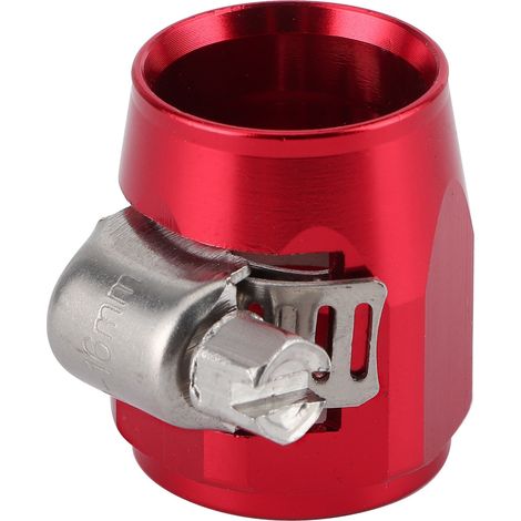 AN6 Schlauchanschlussklemme aus Aluminiumlegierung für Kraftstoff-/Öl-/Diesel-/Gas-/Luft- und Wasserschläuche, rot (1/5)