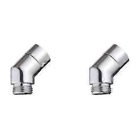 Adaptateur pour pommeau de douche - Accessoires pour pommeau de douche - Pommeau de douche universel - G1/2 - Connecteur pour bras de douche - cuivre - adaptateur 135 - argent PDWHBYV (1/4)