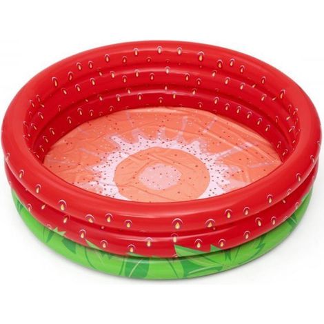 Bestway Piscina Gonfiabile Infantile 3 Anelli Fragola 168x38 cm +2 Anni Giardino 51145 (1/5)