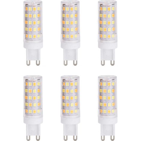 Ampoule G9 77LED 9W, petit plafonnier, 3 couleurs, mur pour la maison, 6 pièces
