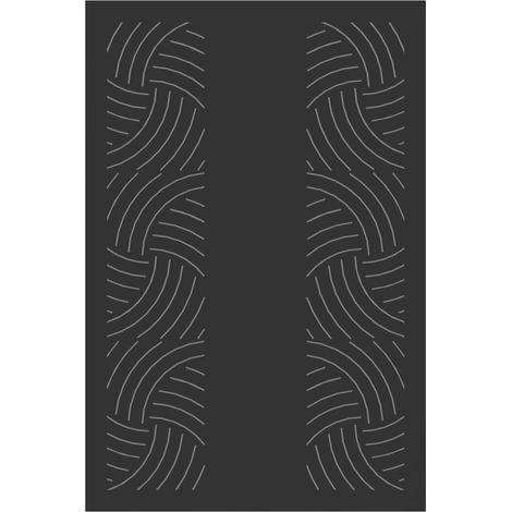 Le Marquier – Plaque de cheminée noire L80 H120 en acier peint – Protection murale contre rayonnement thermique – Fixation facile avec encoches