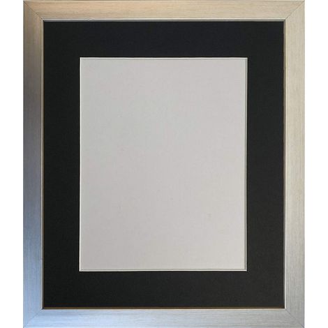 Cadre Photo argenté avec Support Noir 20 x 16 cm Format A3 en Plastique (1/5)
