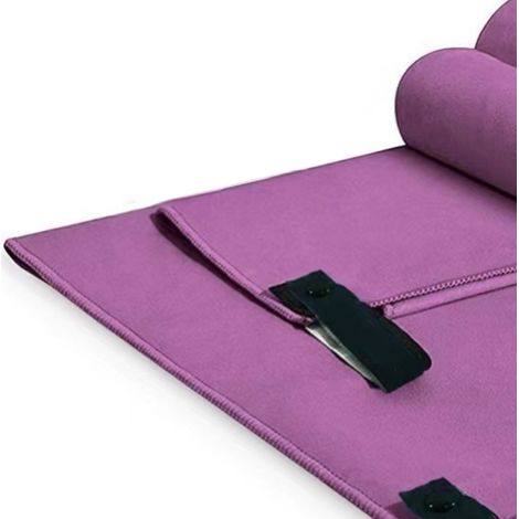 Serviettes en microfibre deux pièces, réversibles, à séchage rapide, très absorbantes, avec poche zippée pour l'exercice (1/5)