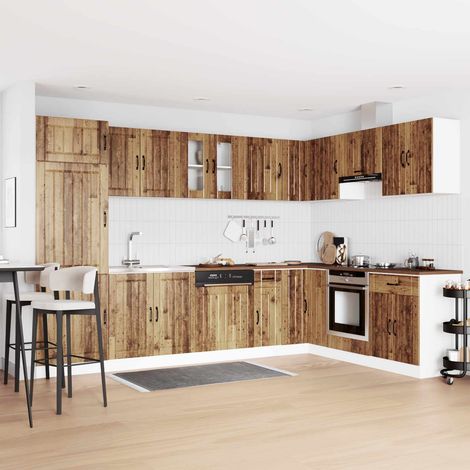 Waschbecken-Unterschrank Lucca 2 pcs Altholz Holzwerkstoff