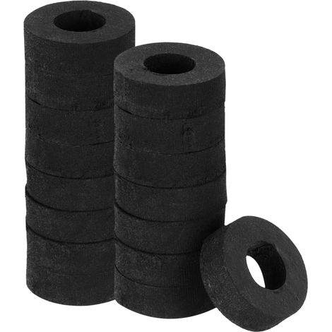 16pcs Rondelles en Caoutchouc Anti-Vibration Épaises, Entretoise Plate Amortisseur Coussins Pour Domestique Connexions Électriques Réparations, 19mm OD x 10mm ID x 6mm Hauteur (1/5)