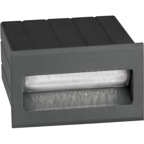 Merano Fishers Applique Extérieure Encastrable Gris Foncé Aluminium LED 2W 95Lm 3000K IP54