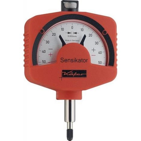 Feinzeiger Sensikator 0,1 mm Ablesung 0,001mm Stoßschutz Prüfprotokoll KÄFER (1/4)