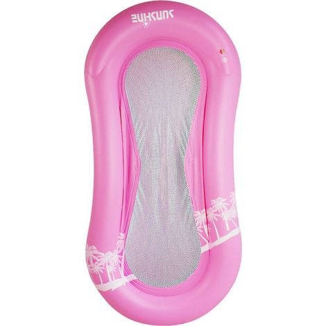 Matelas Gonflable Flottant Rose pour Piscine et Activités Nautiques Famille et Vacances (1/5)