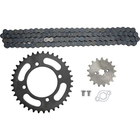 Chaîne 420 155mm 37t arrière 420 17t, pignon avant universel pour Mini vélos tout-terrain de 50cc à 125cc, Atv Go Kart (1/5)