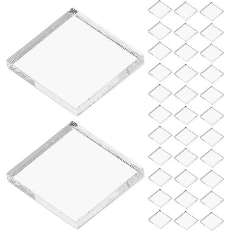 Carreau de céramique décoratif en verre auto-adhésif à finition miroir, contenant 100 carreaux de mosaïque carrés, argenté. (1/5)