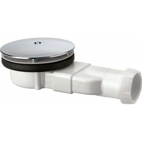 726213003 Bonde de Douche Extra-Plate Dôme ABS, blanc (1/5)