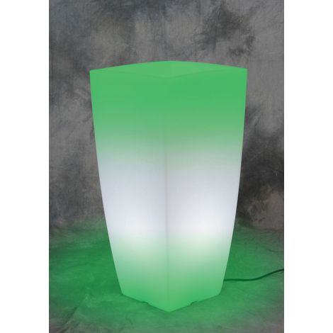 VASO HOME LIGHT QUADRO 33X33X70 CM GHIACCIO VER- 1,0 pz