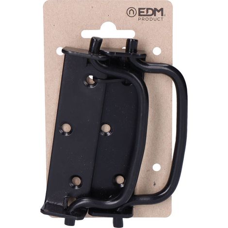 2 unid.. asa abatible con tope 100mm color negro edm (1/3)