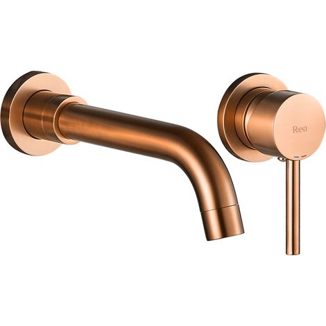 Wall Mounted faucet Rea Lungo Long Cooper Brush + BOX (1/5)