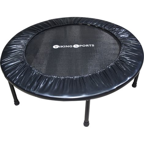 Fitness-Trampolin - faltbar - ⌀ 101x22,5 cm - schwarz